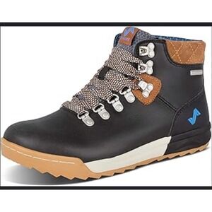 Forsake Patch Waterproof Mid Hiking Boots Women Black Tan Size 8